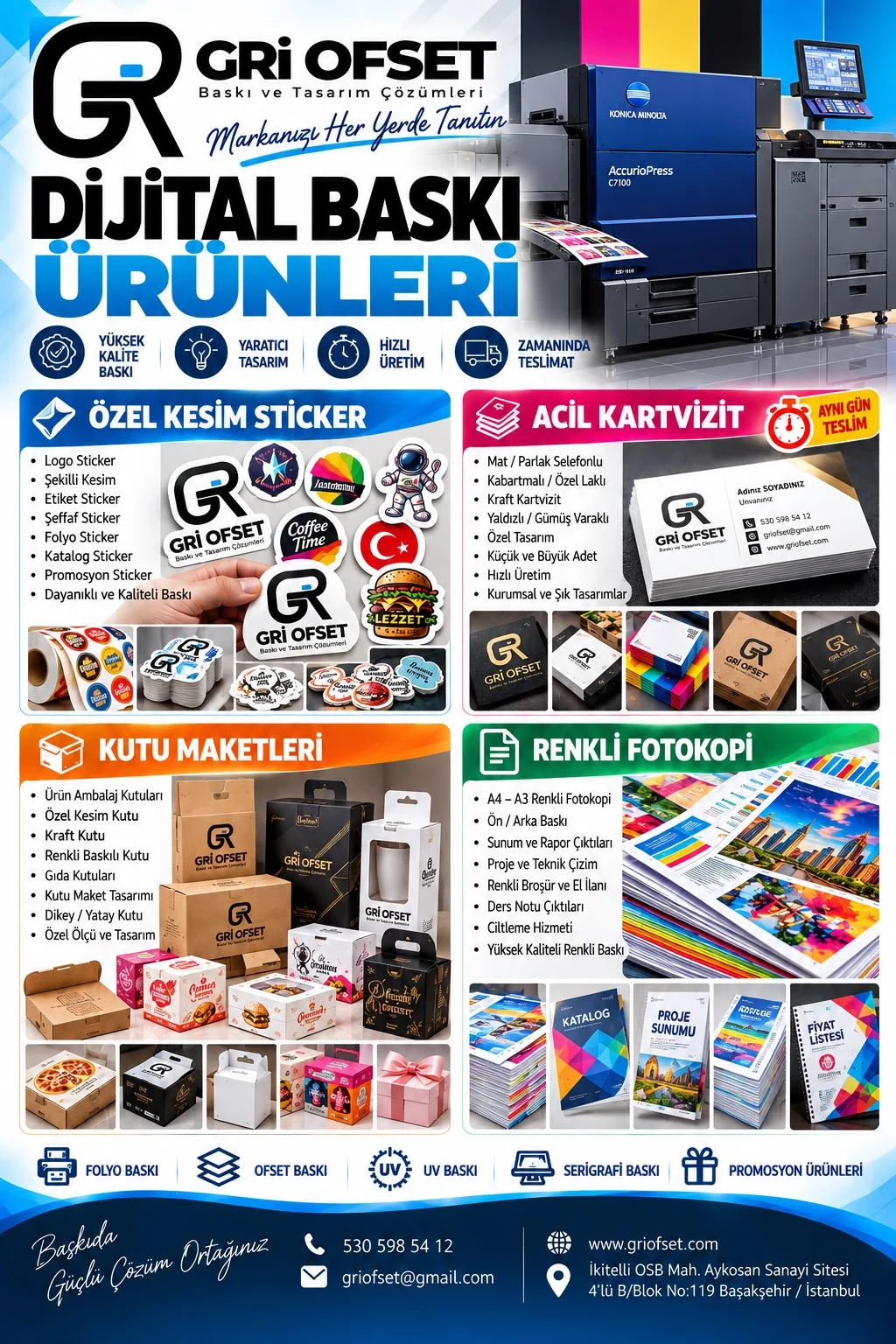 Etiket & dijital baskı ürünleri